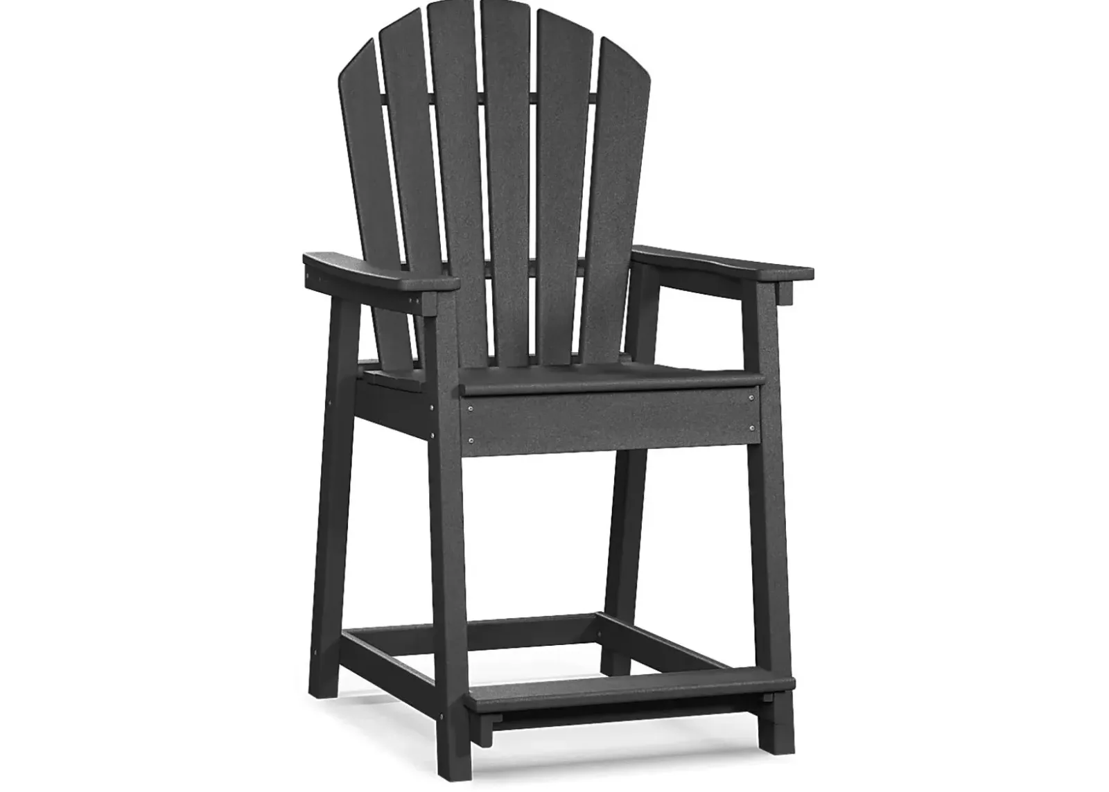 Addy Black Outdoor Balcony Adirondack Stool