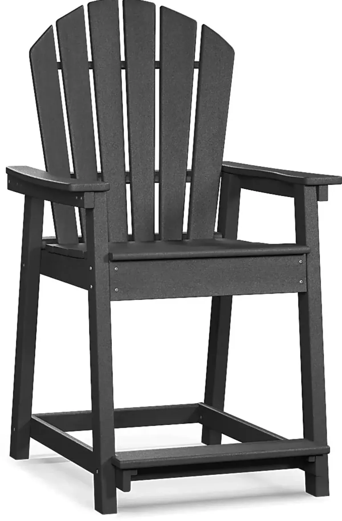 Addy Black Outdoor Balcony Adirondack Stool