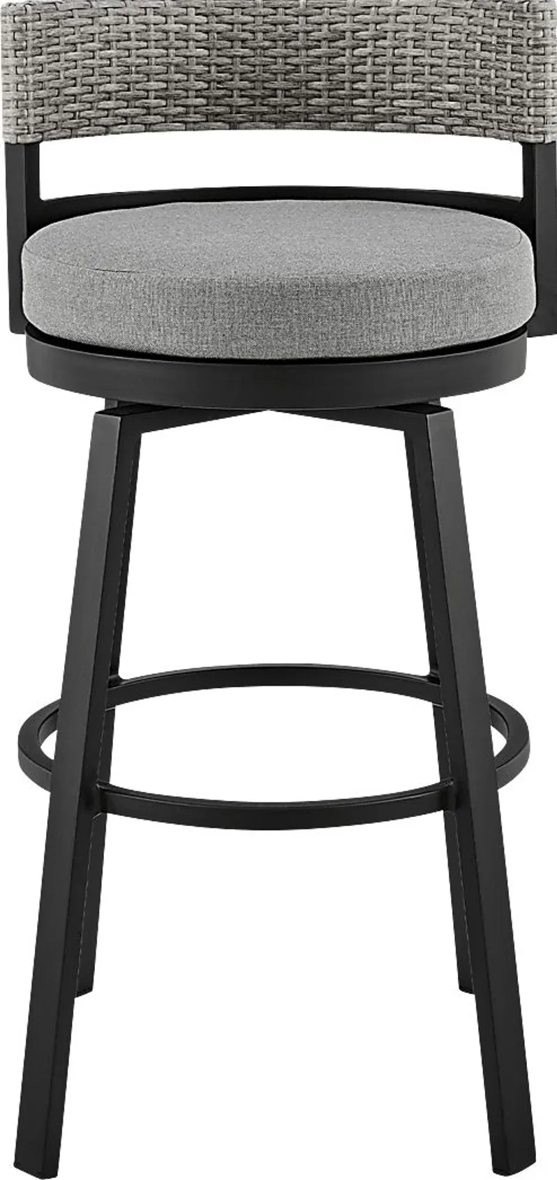 Outdoor Alresford Black Swivel Counter Stool