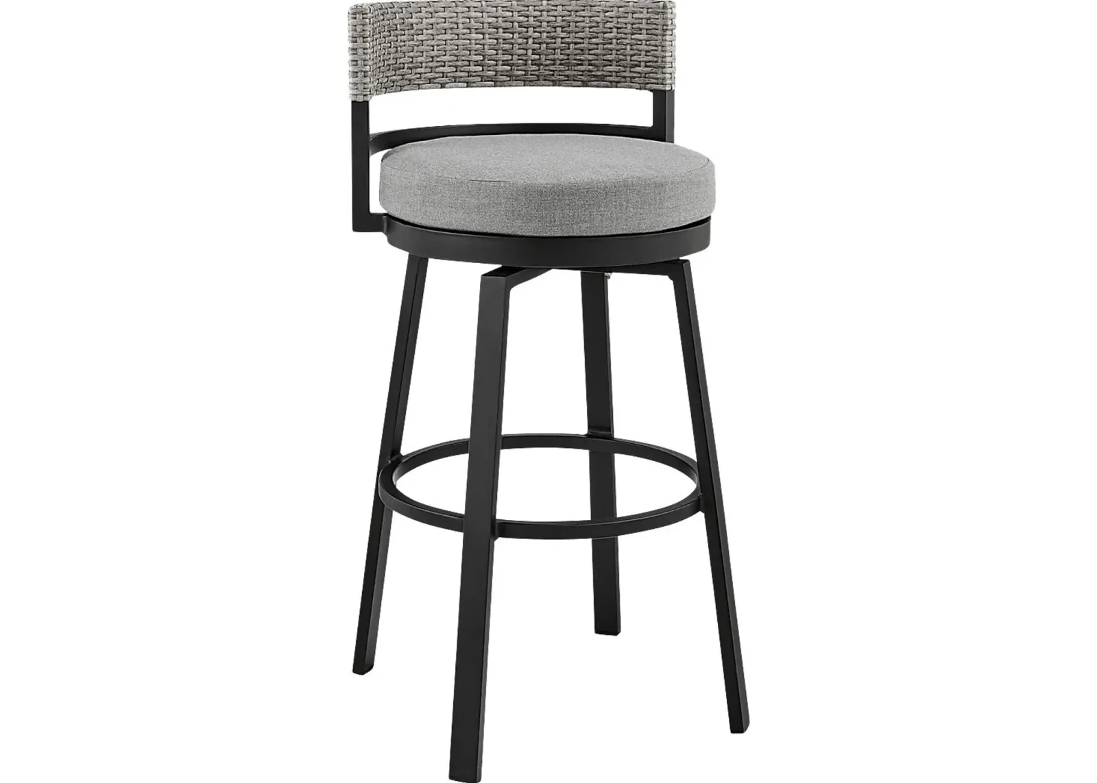 Outdoor Alresford Black Swivel Counter Stool