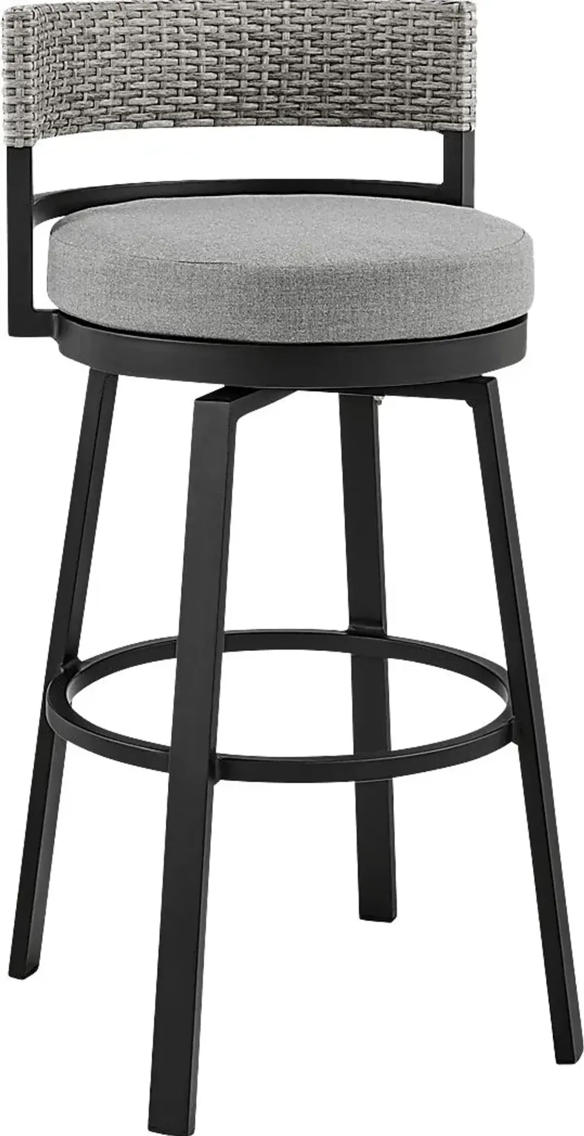 Outdoor Alresford Black Swivel Counter Stool