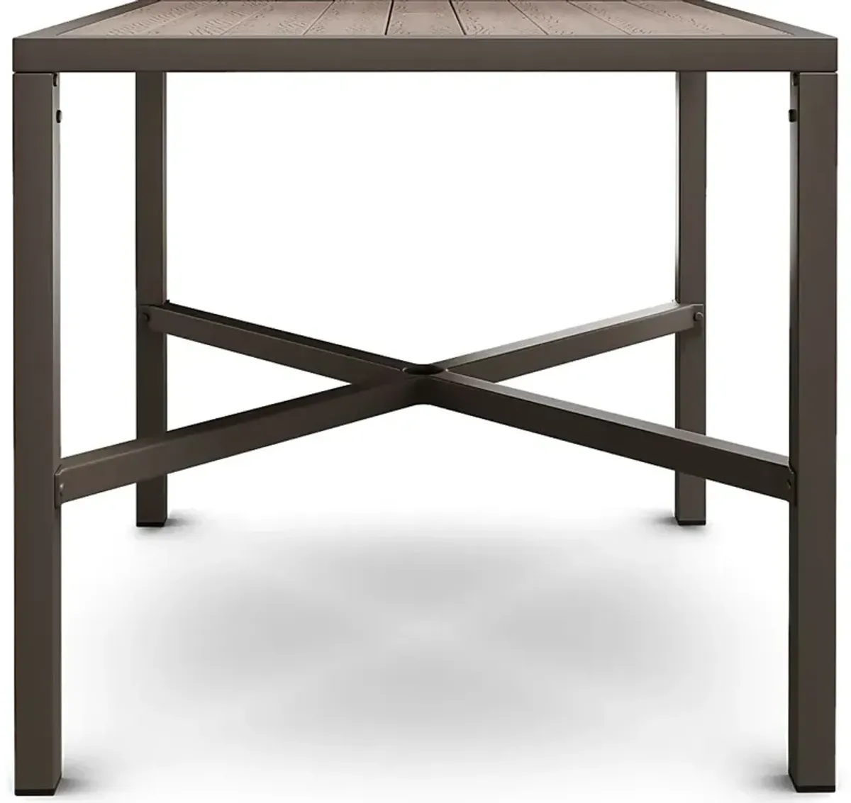 Rialto Brown 41 In. Square Bar Height Outdoor Dining Table