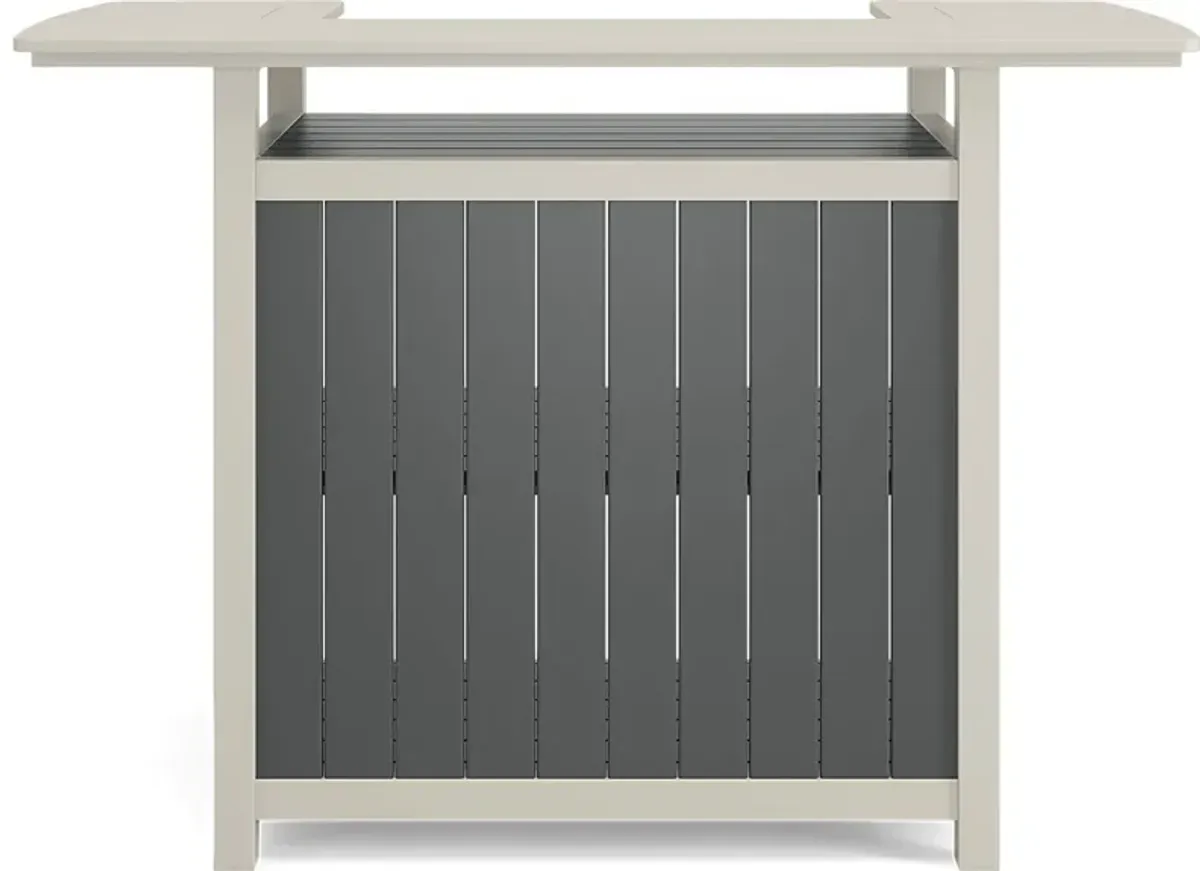 Addy Gray Outdoor Bar Table