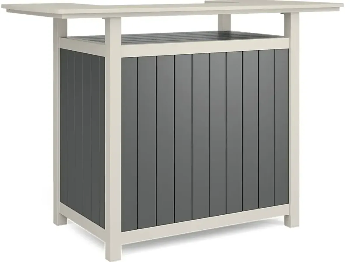 Addy Gray Outdoor Bar Table