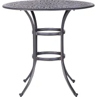 Outdoor Cesaire Gray Bar Height Table
