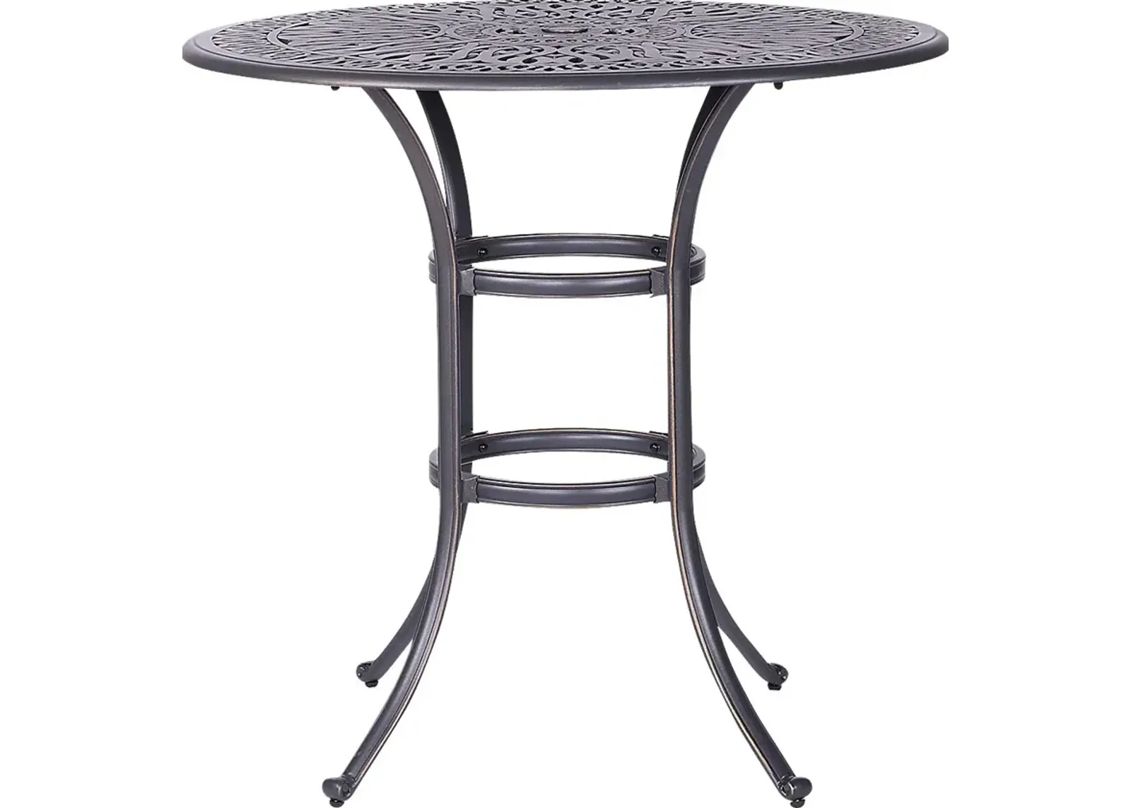 Outdoor Cesaire Gray Bar Height Table