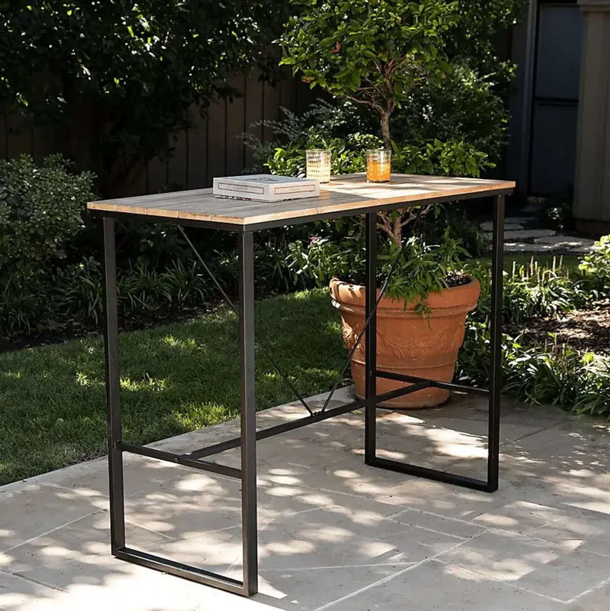 Dismuke Natural Outdoor Pub Table