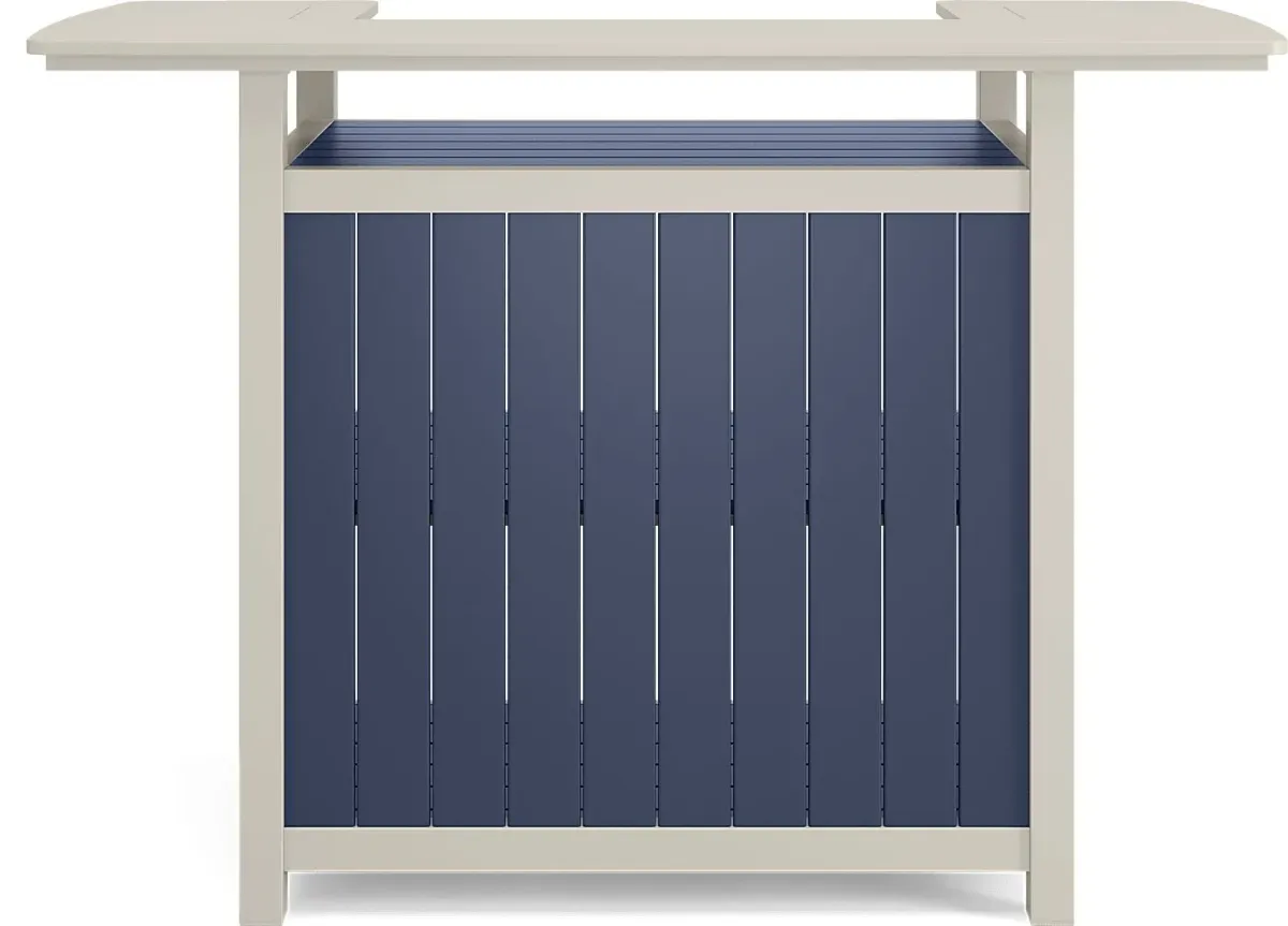 Addy Navy Outdoor Bar Table