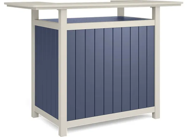 Addy Navy Outdoor Bar Table