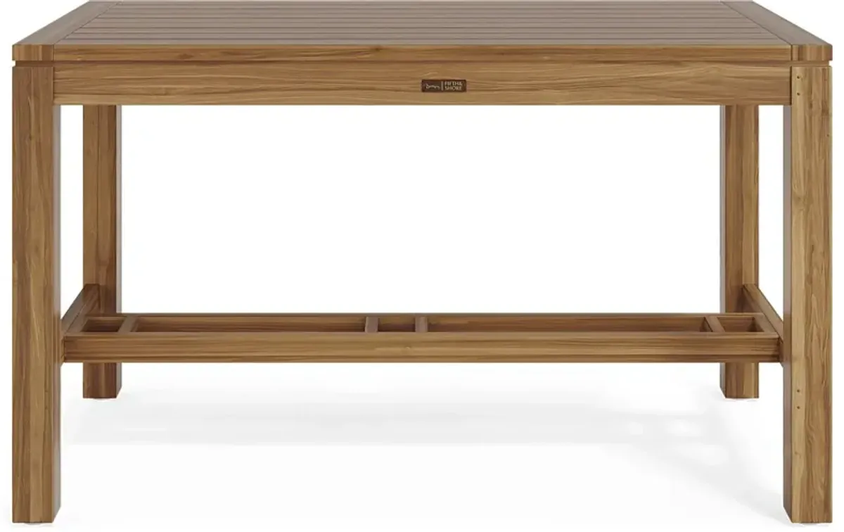 Patmos Teak 71 in. Rectangle Bar Height Outdoor Dining Table