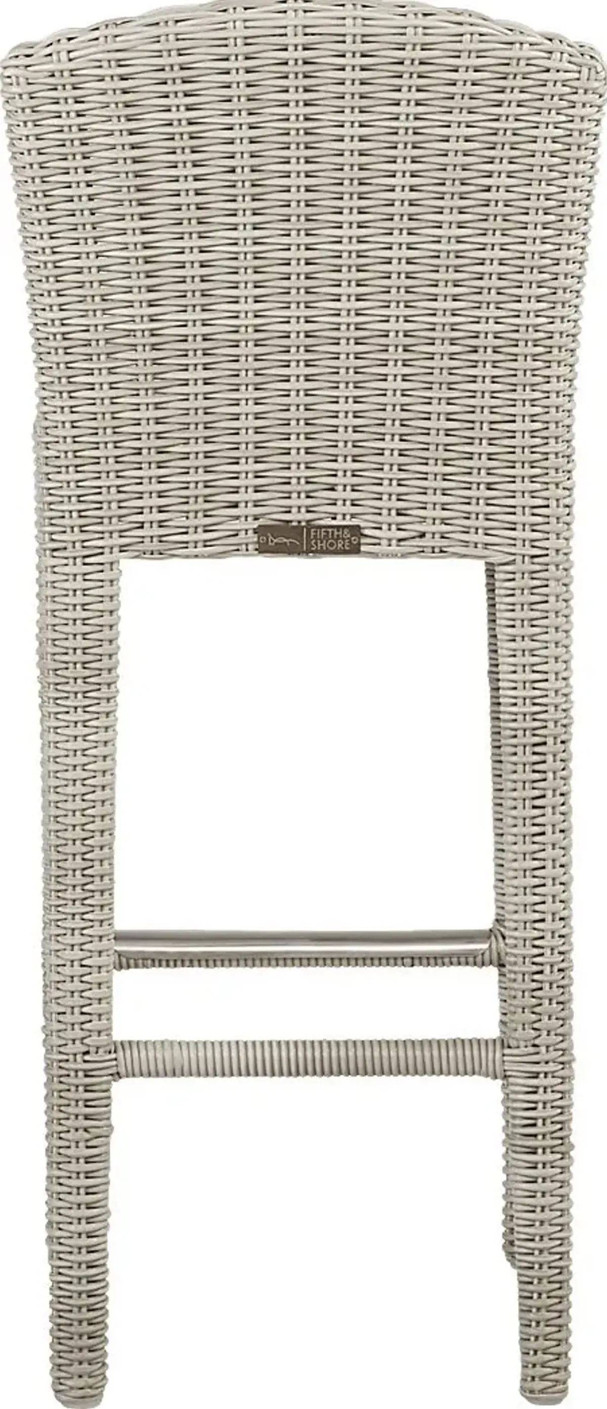 Patmos Gray Wicker 3 Pc 36 in. Square Bar Height Outdoor Dining Set