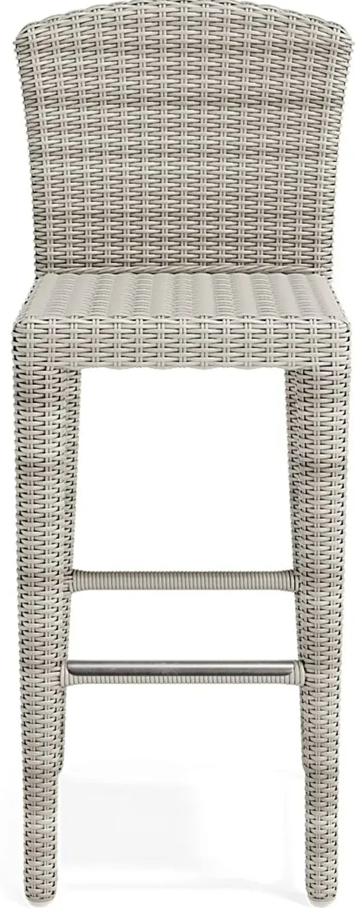 Patmos Gray Wicker 3 Pc 36 in. Square Bar Height Outdoor Dining Set