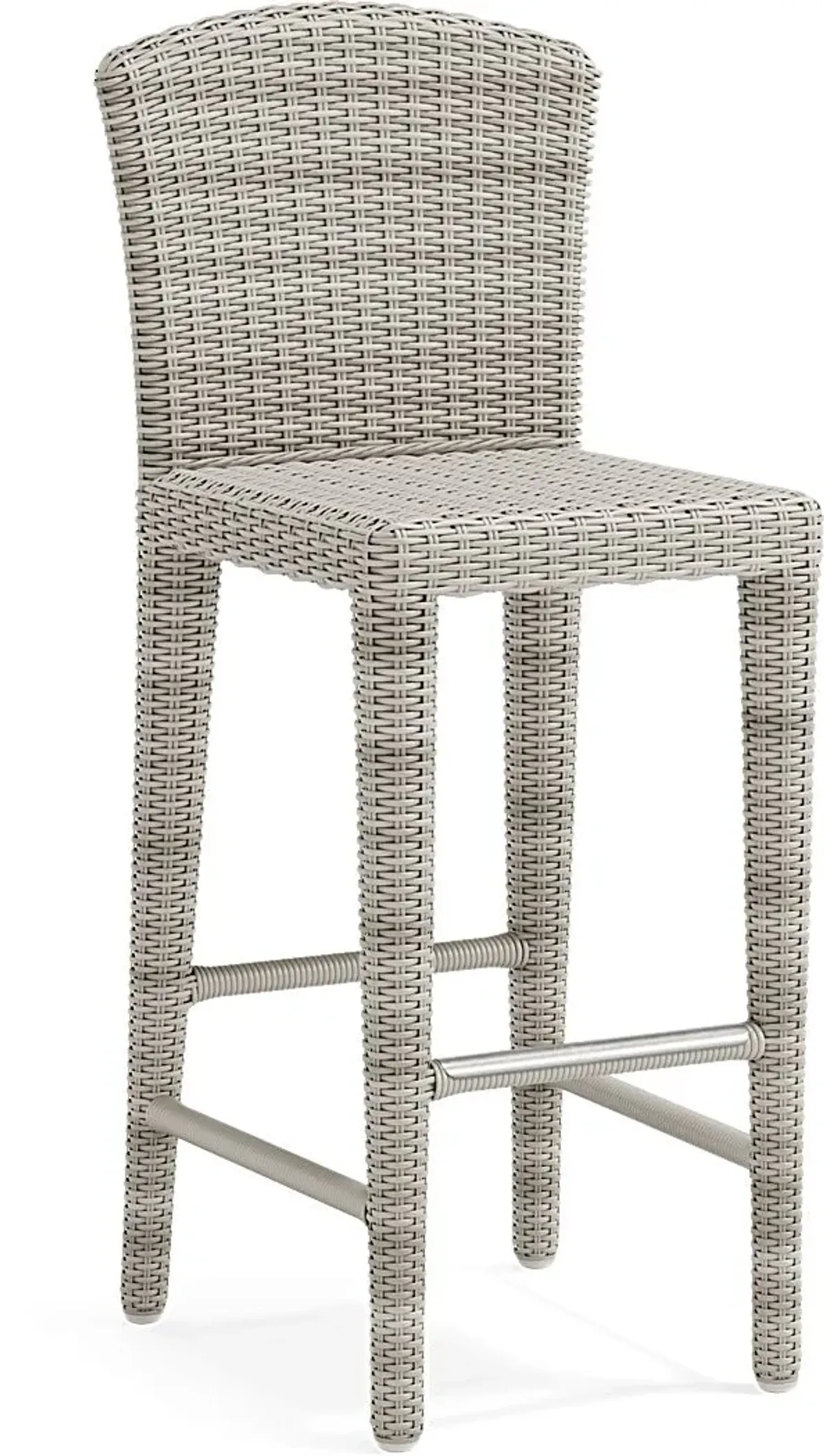 Patmos Gray Wicker 3 Pc 36 in. Square Bar Height Outdoor Dining Set