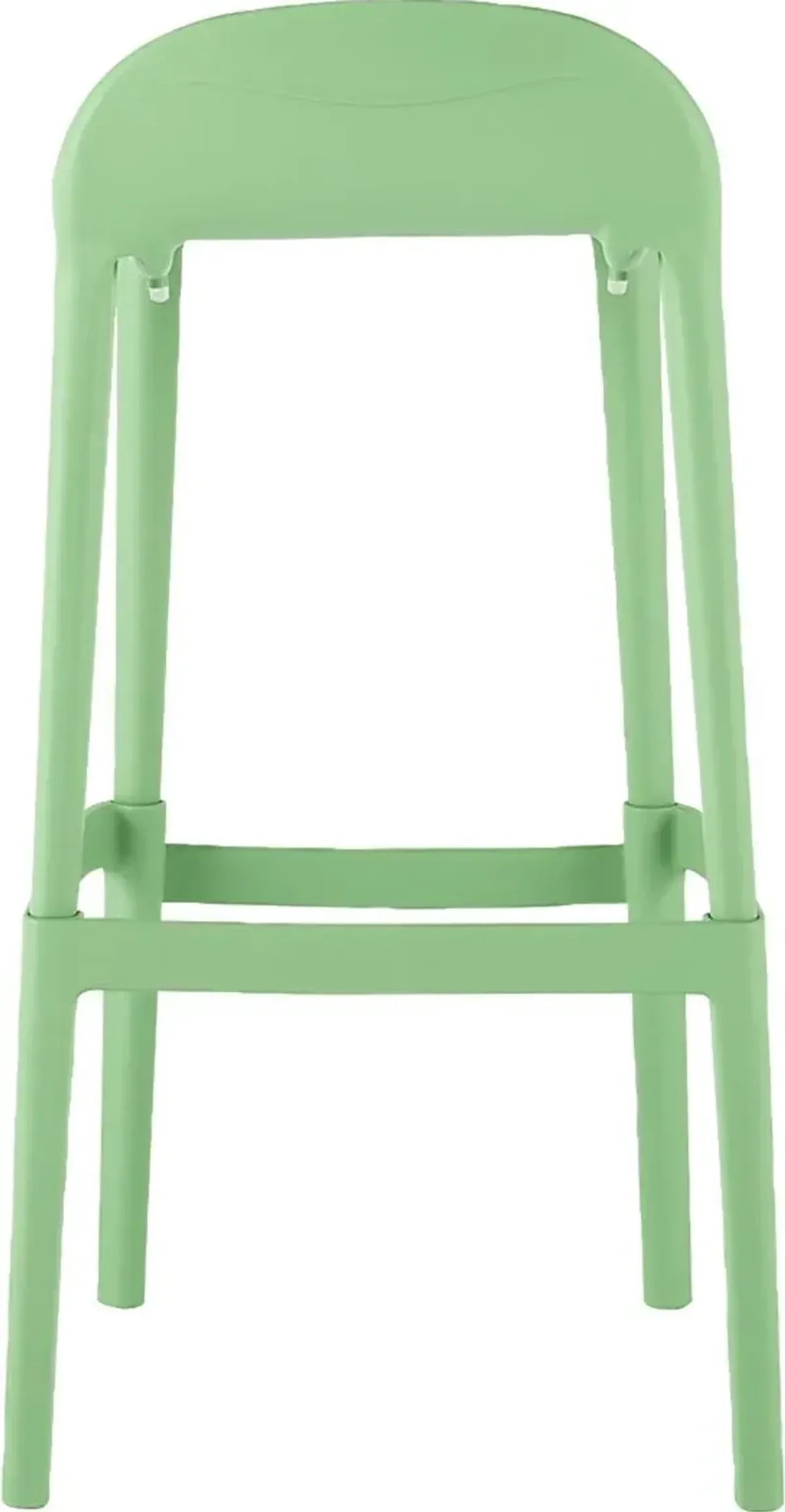 Outdoor Lulia Green Barstool, Set of 2