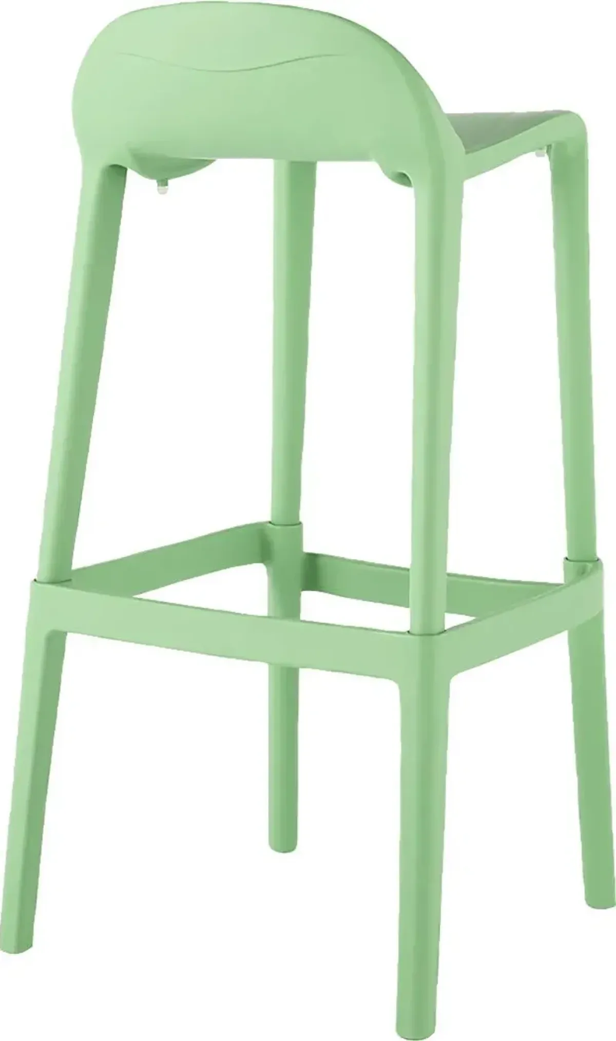 Outdoor Lulia Green Barstool, Set of 2