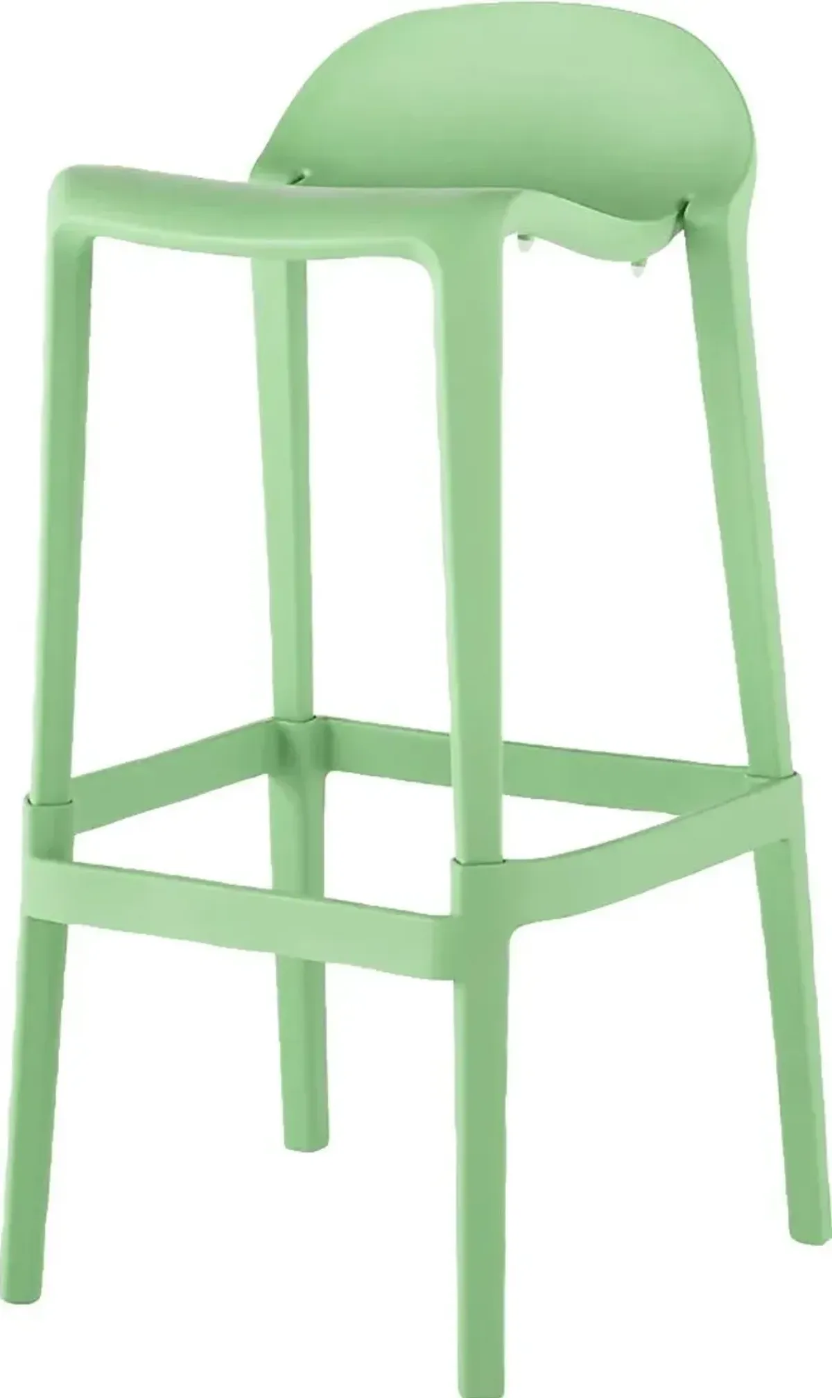 Outdoor Lulia Green Barstool, Set of 2