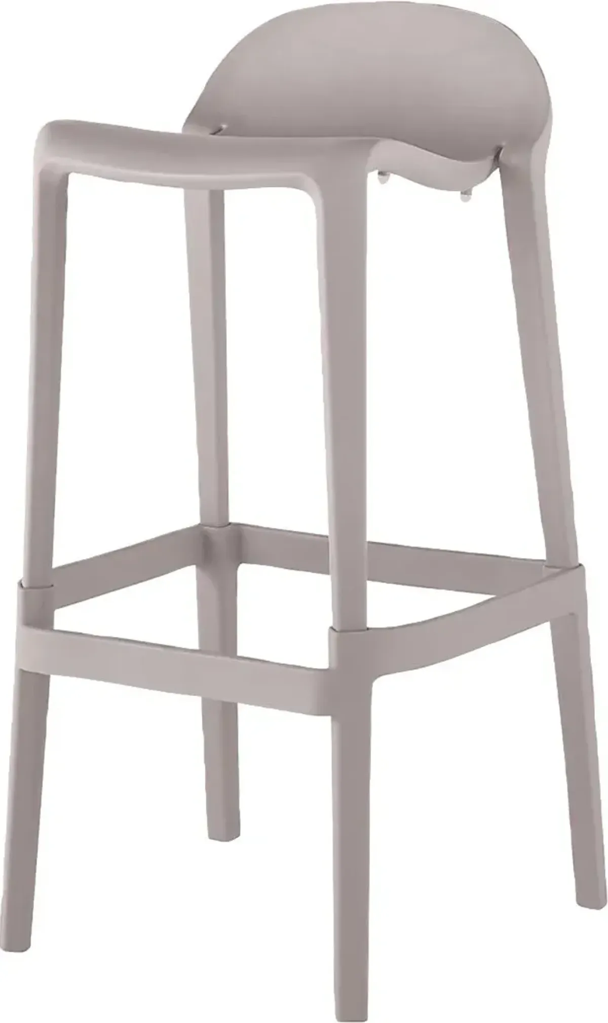 Outdoor Lulia Gray Barstool, Set of 2