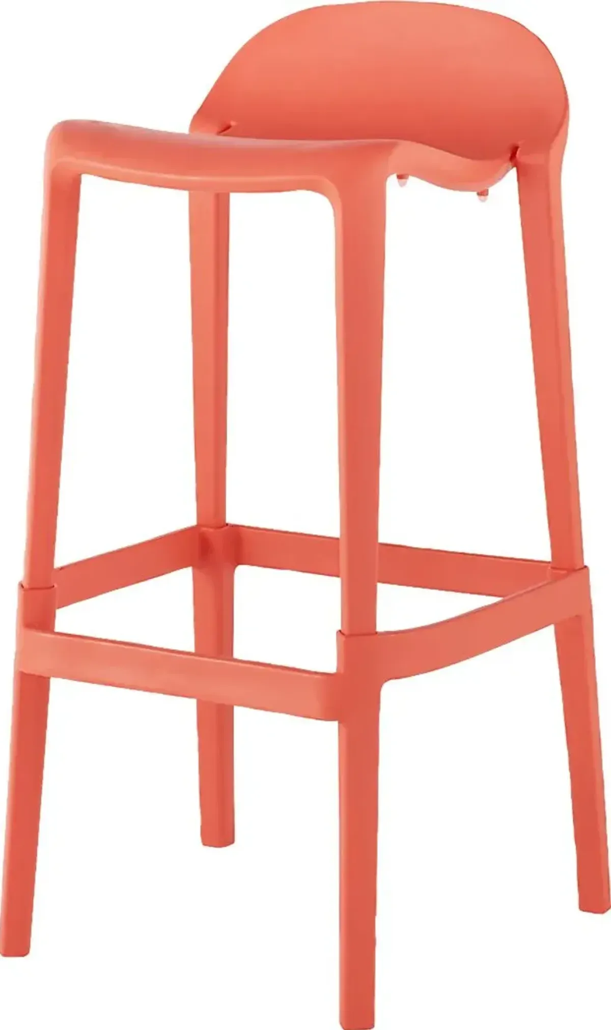 Outdoor Lulia Salmon Barstool, Set of 2