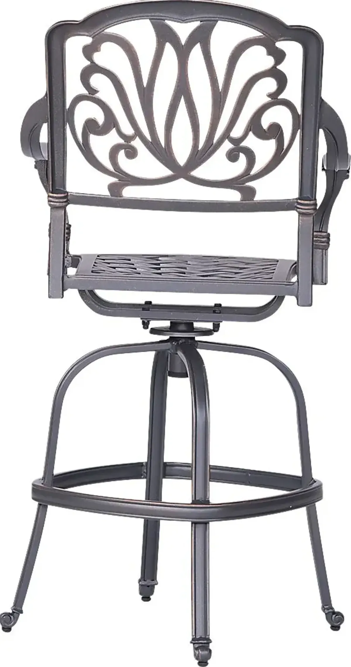 Outdoor Aurorette III Gray Barstool, Set of 2