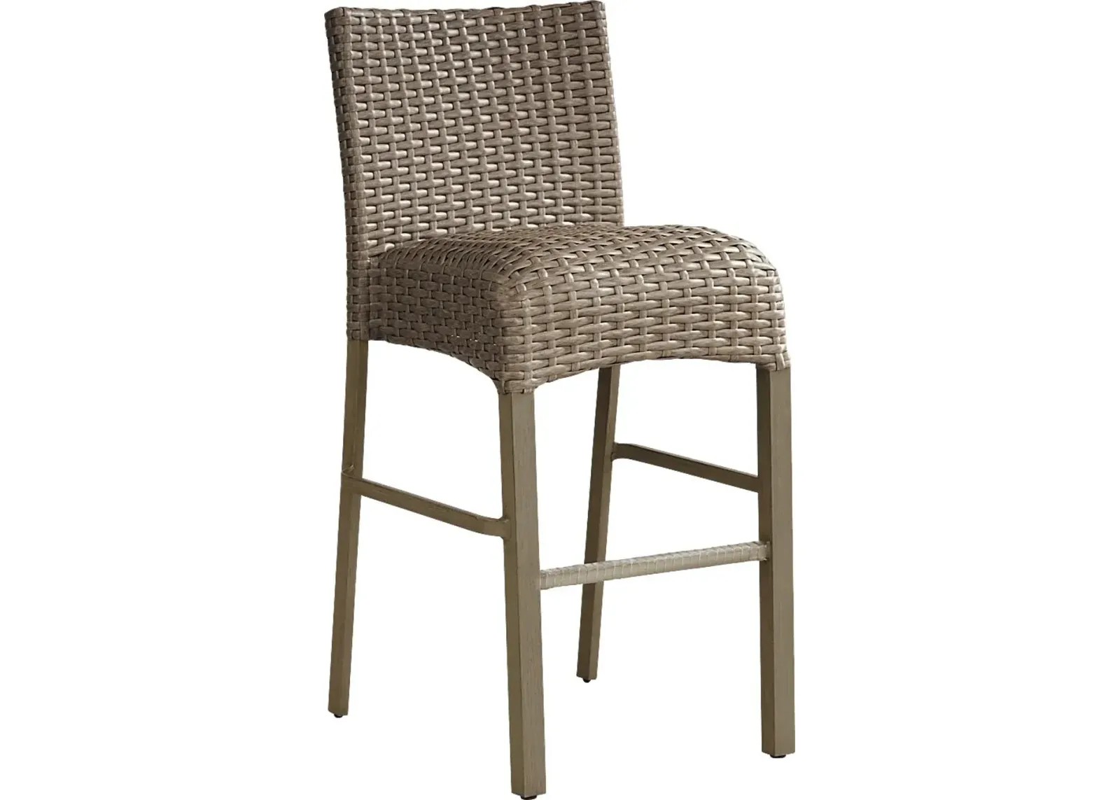 Siesta Key Gray Outdoor Barstool