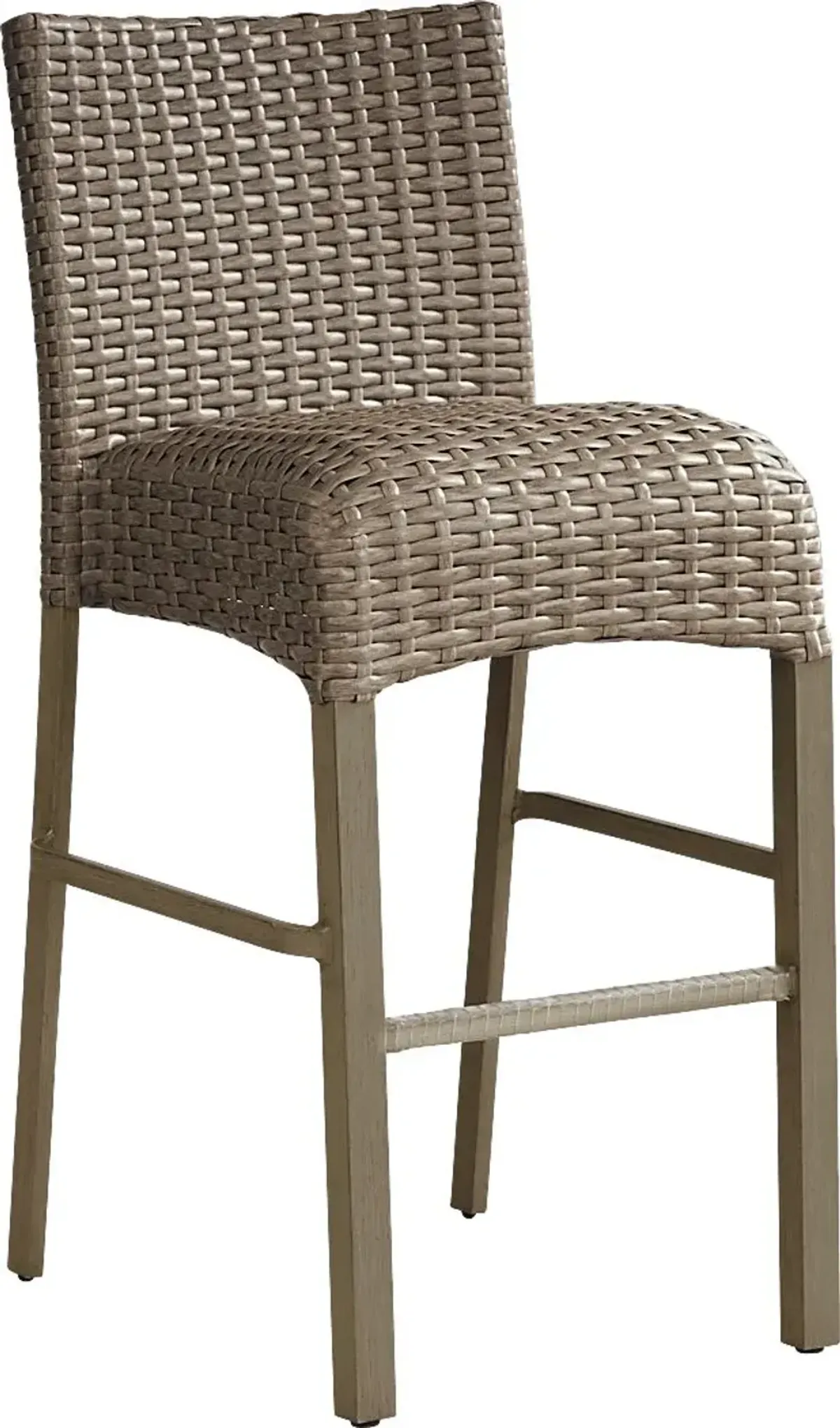 Siesta Key Gray Outdoor Barstool