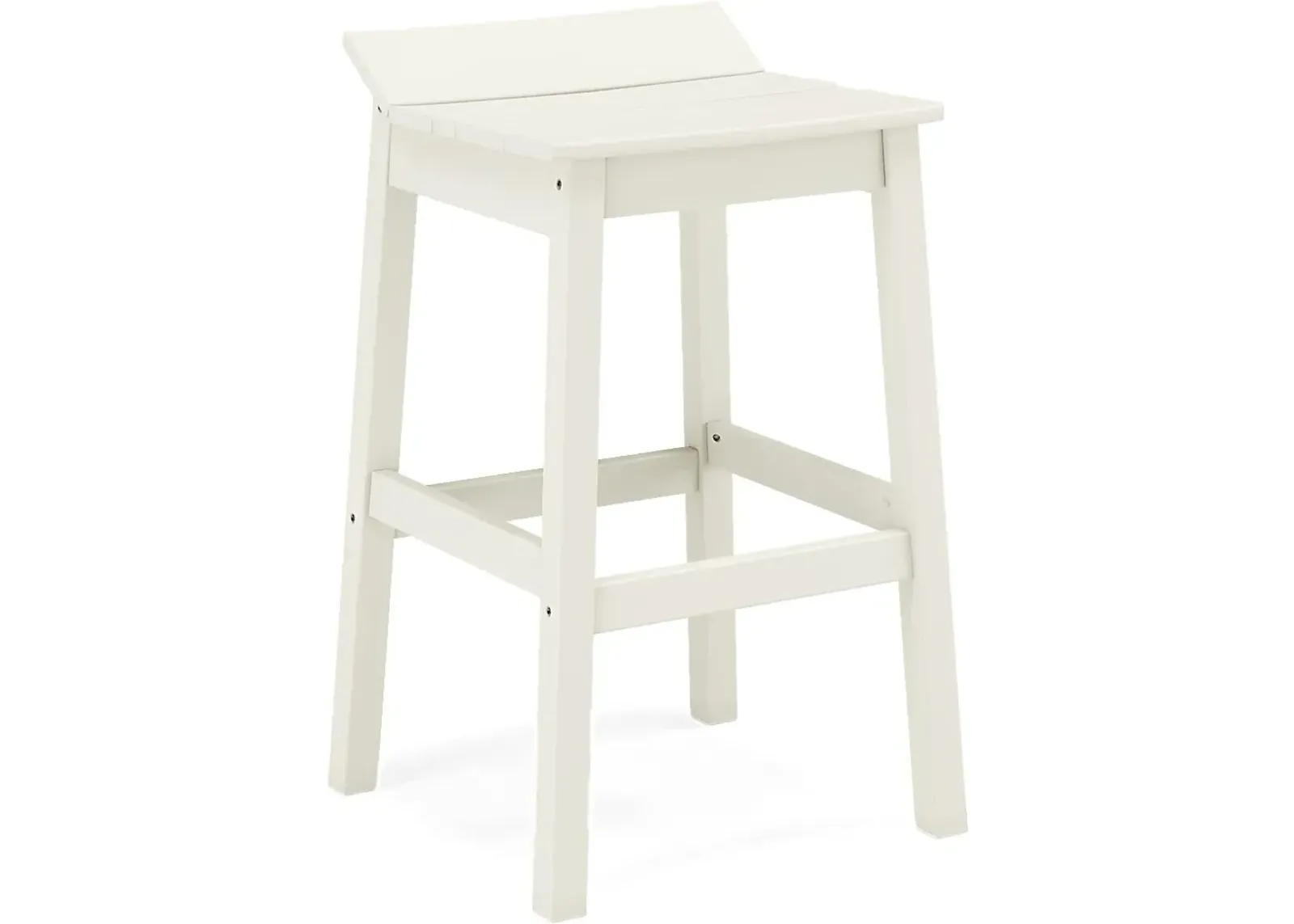 Addy White Outdoor Barstool