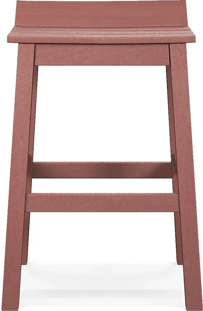 Addy Red Outdoor Barstool