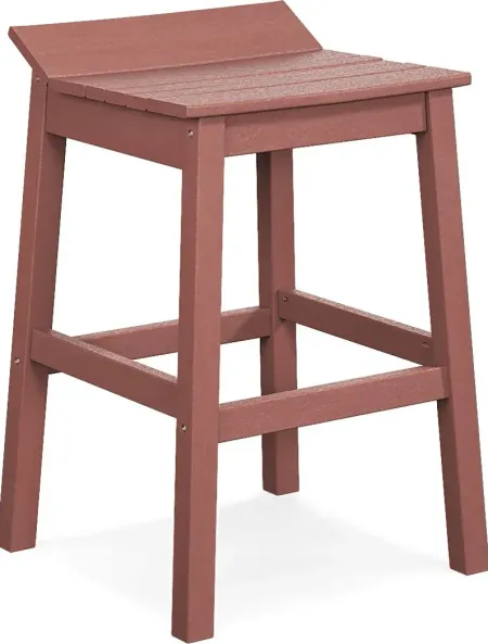 Addy Red Outdoor Barstool