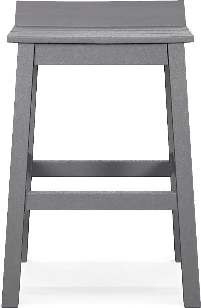 Addy Gray Outdoor Barstool