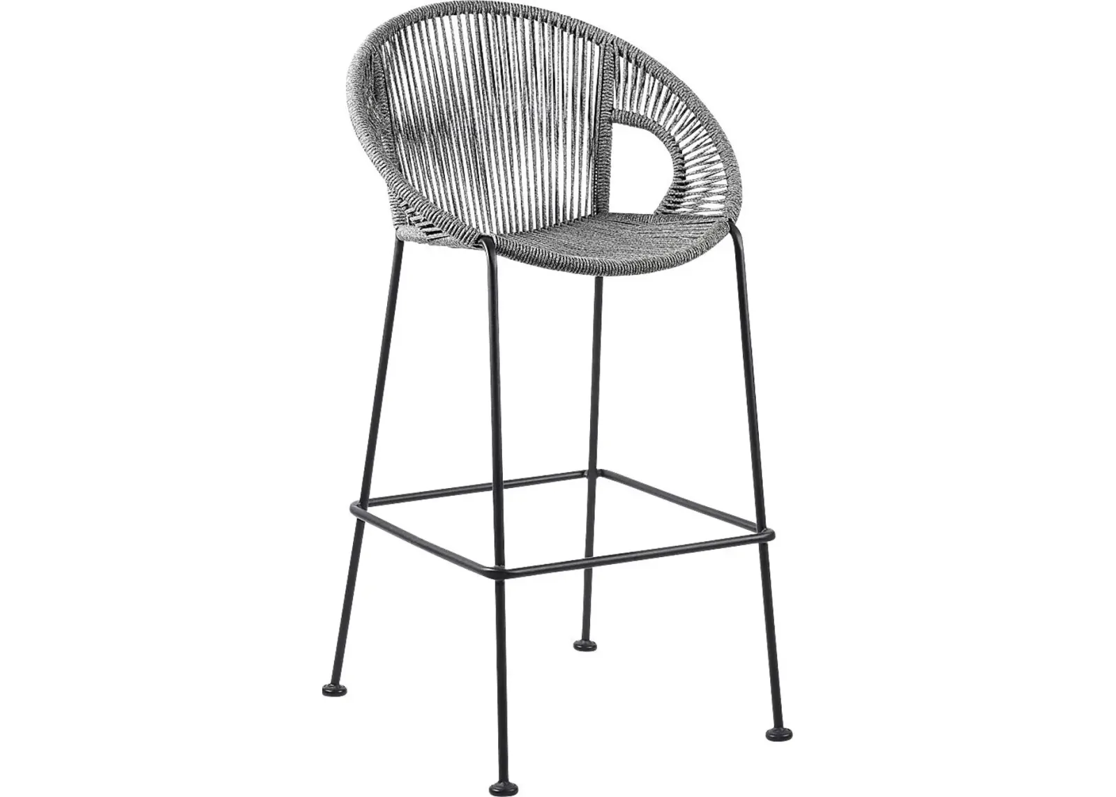 Ariael Gray Outdoor Barstool