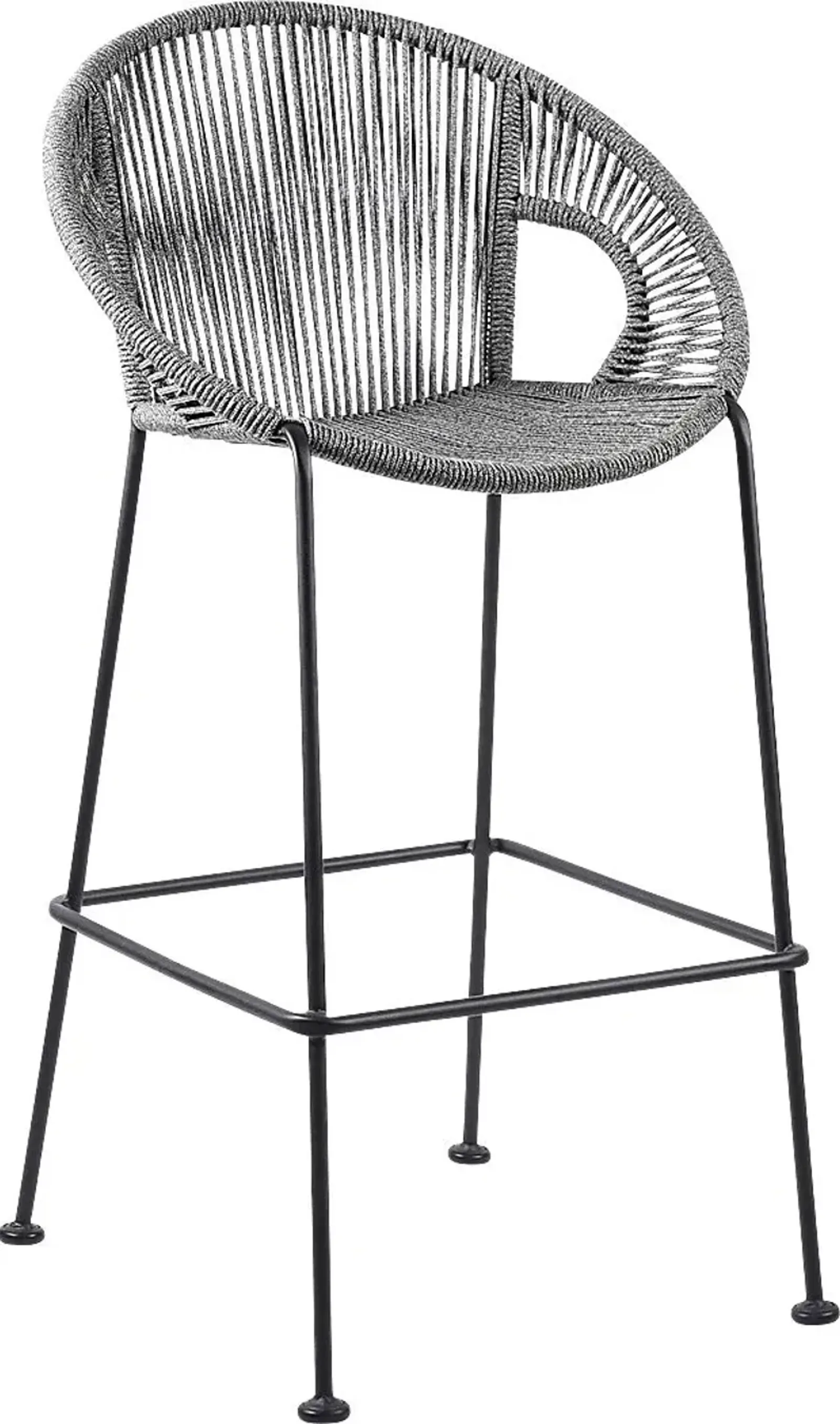 Ariael Gray Outdoor Barstool