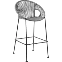 Ariael Gray Outdoor Counter Height Stool