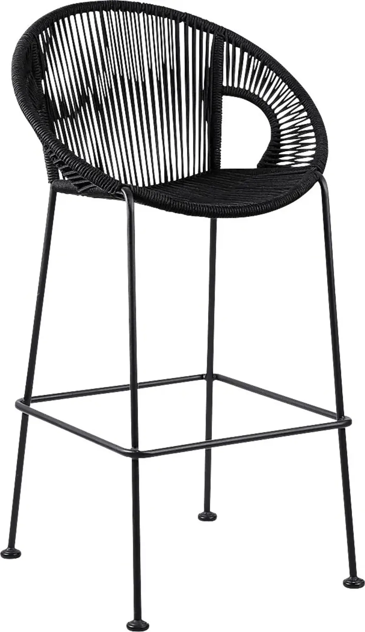 Ariael Black Outdoor Barstool