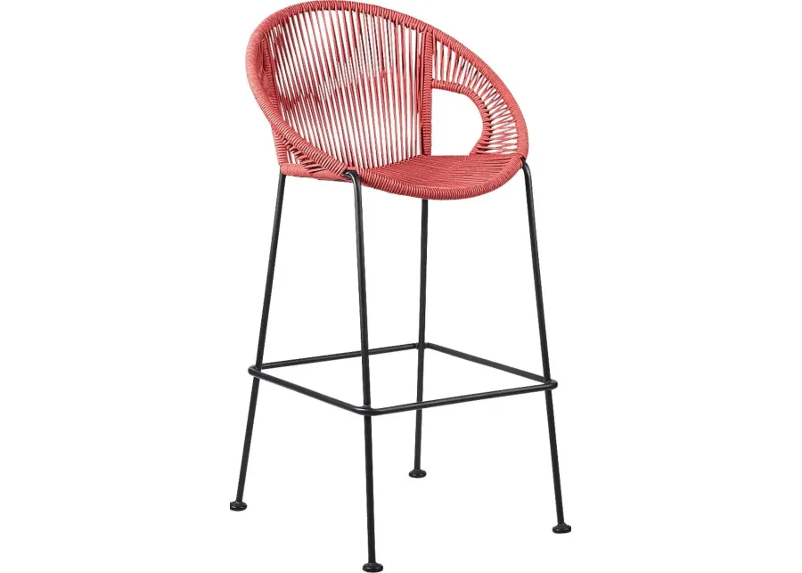 Ariael Red Outdoor Barstool