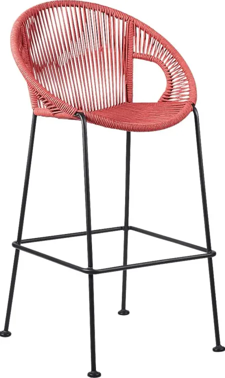 Ariael Red Outdoor Barstool