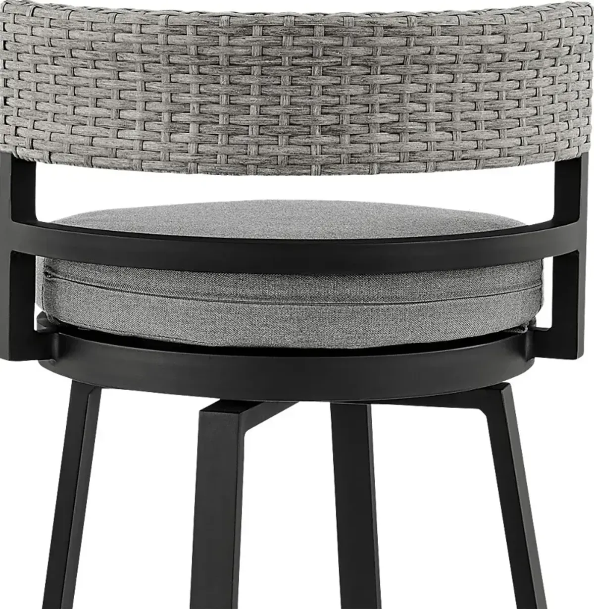 Outdoor Alresford Black Swivel Barstool