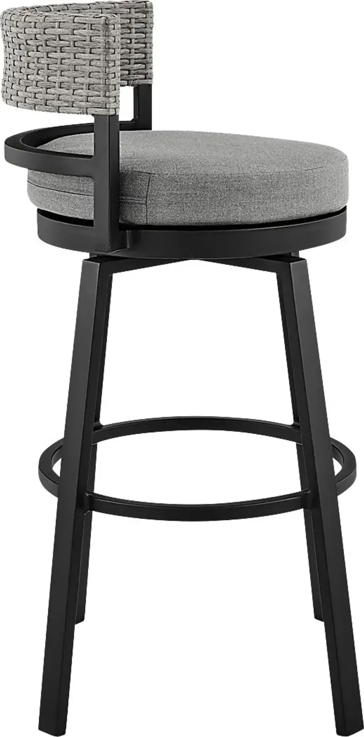 Outdoor Alresford Black Swivel Barstool