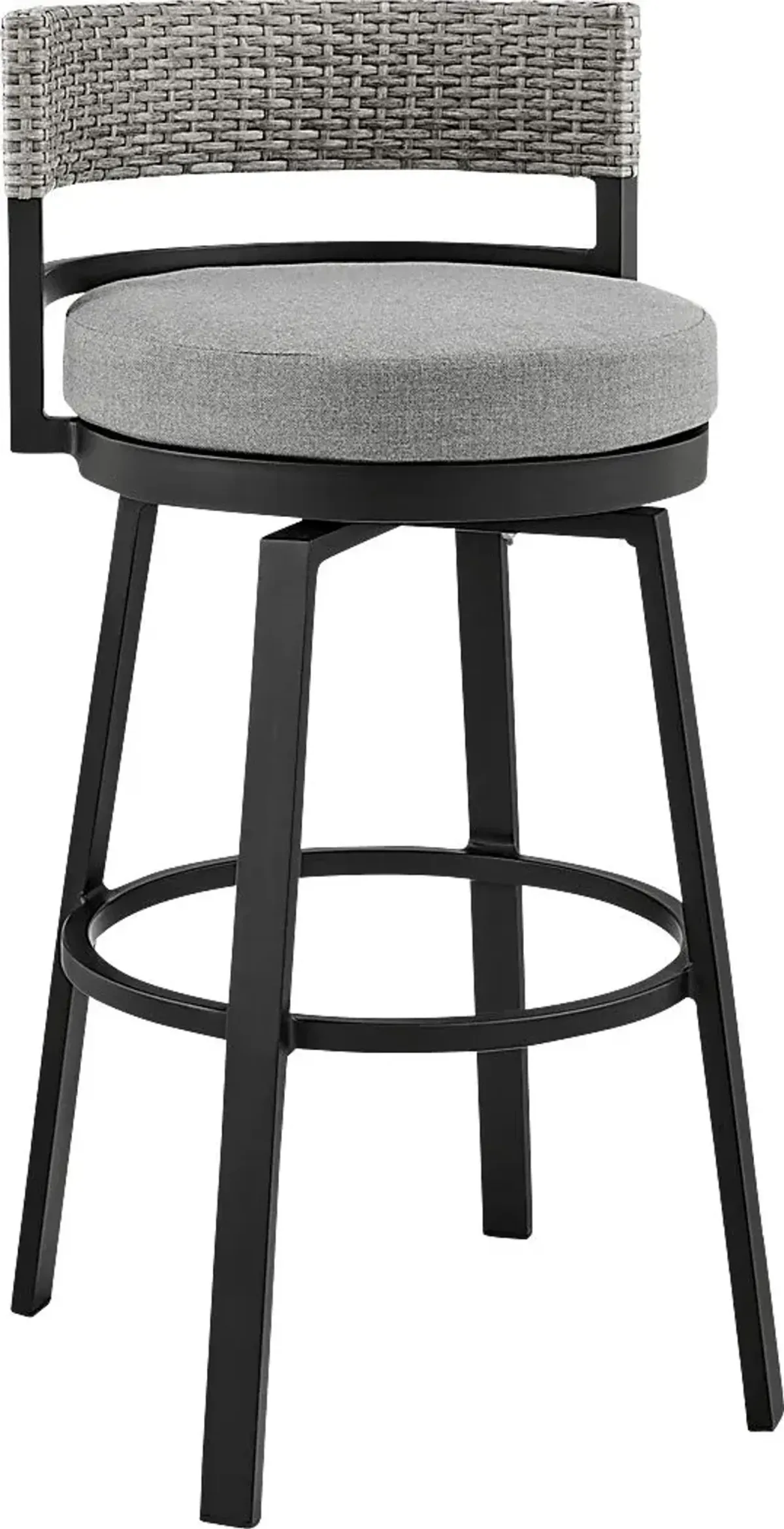 Outdoor Alresford Black Swivel Barstool