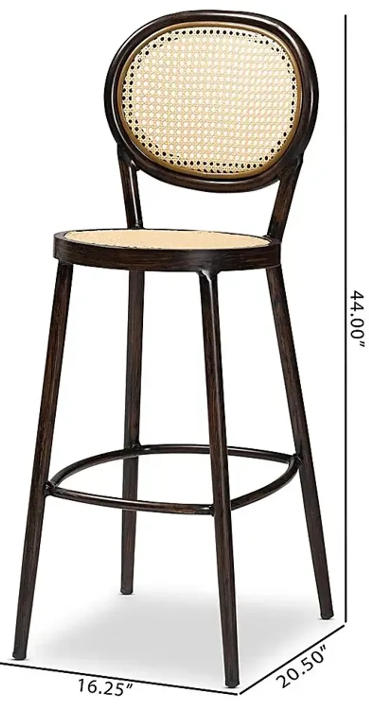 Outdoor Ivanel Brown Bar Stool