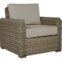 Siesta Key Driftwood Outdoor Chair with Sand Cushions