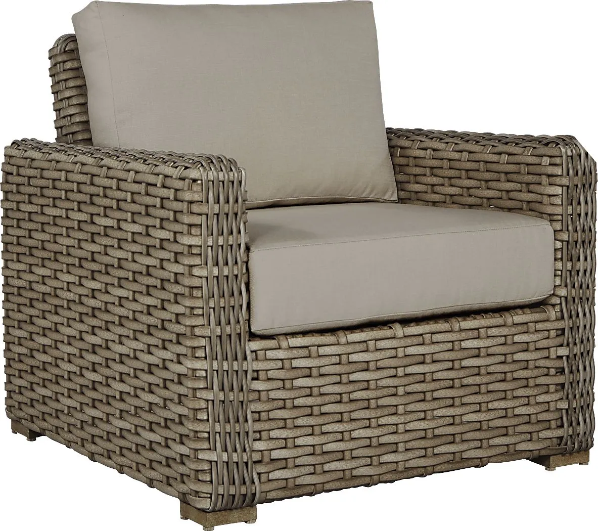 Siesta Key Driftwood Outdoor Chair with Sand Cushions