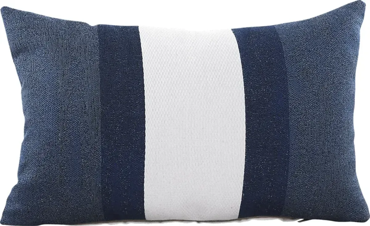 Madura Navy Indoor/Outdoor Accent Pillow