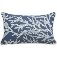 Coral Capri Blue Indoor/Outdoor Accent Pillow