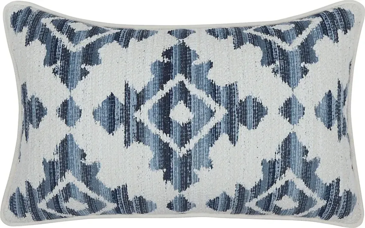 Elmaple Dark Blue Indoor/Outdoor Accent Pillow