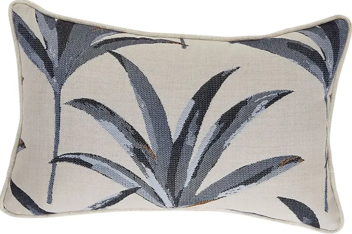 Martinique Beach Blue Indoor/Outdoor Accent Pillow