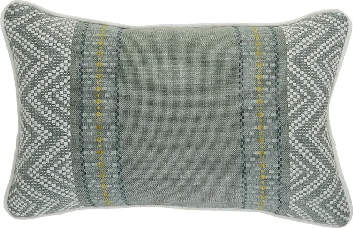 Wanderer Surf Celadon Indoor/Outdoor Accent Pillow