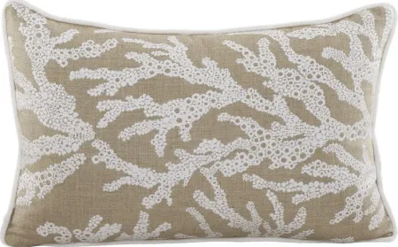 Coral Sand Beige Indoor/Outdoor Accent Pillow