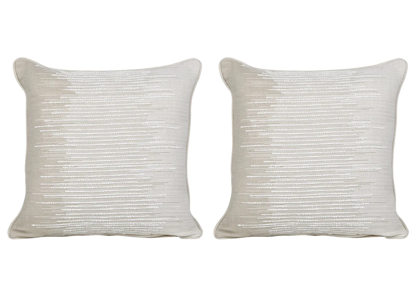 Expanse Cloud Beige Indoor/Outdoor Accent Pillow, Set of Two