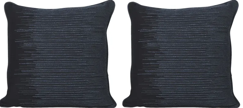 Expanse Indigo Midnight Indoor/Outdoor Accent Pillow, Set of Two