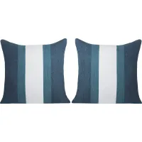 Madura Teal Indoor/Outdoor Accent Pillow, Set of Two